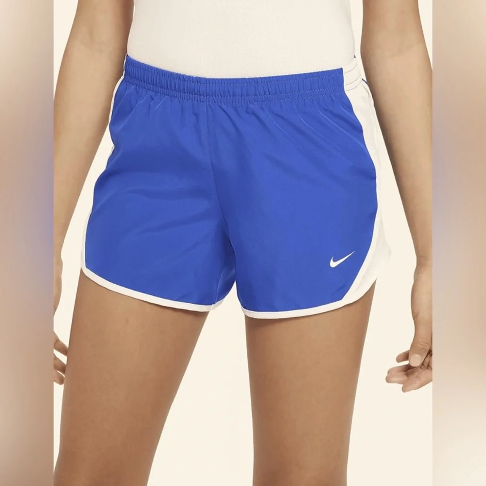 Nike Women's Athletic Shorts in Blue and White